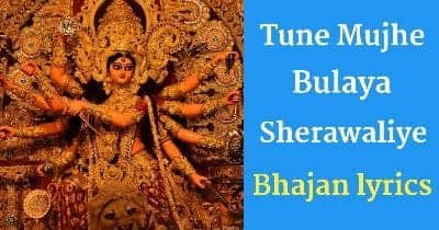 Tune Mujhe Bulaya Sherawaliye lyrics